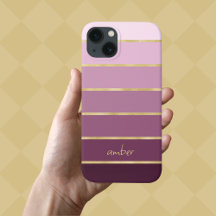 Monochromatische roze met Gold Personalization Hoe