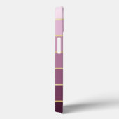 Monochromatische roze met Gold Personalization Hoe Case-Mate iPhone Case (Achterkant / Rechts)