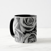 Monochromatische Rozen KoffieMok