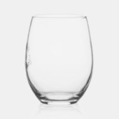 Monochromatische Schets Minimalistische Daisy Brid Wijnglas Zonder Voet (Links)