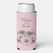 Monochromatische Simplistic Flowered Moeder van Br Seltzer Blikjeskoeler (Seltzer Voorkant)