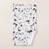 Monochromatische Terrazzo Patroon Bad Handdoek (Handdoek)