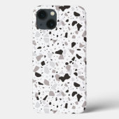 Monochromatische Terrazzo Patroon Case-Mate iPhone Case (Achterkant)