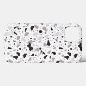 Monochromatische Terrazzo Patroon Case-Mate iPhone Case (Achterkant (horizontaal))