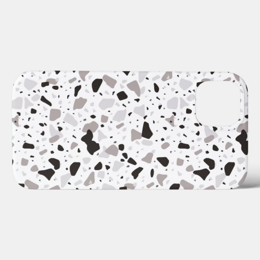 Monochromatische Terrazzo Patroon Case-Mate iPhone Case (Achterkant (horizontaal))