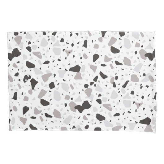 Monochromatische Terrazzo Patroon Kussensloop (Voorkant)
