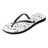Monochromatische Terrazzo Patroon Teenslippers (Schuin)