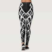 Monochromatische trap: contrastmiddel leggings (Achterkant)