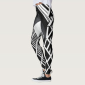 Monochromatische trap: contrastmiddel leggings (Links)