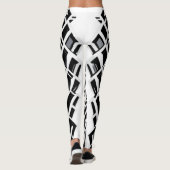 Monochromatische trap: contrastmiddel leggings (Achterkant)