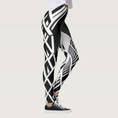 Monochromatische trap: contrastmiddel leggings (Rechts)