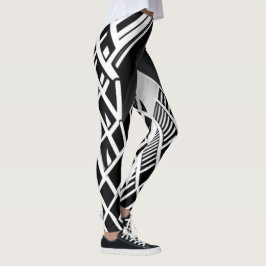 Monochromatische trap: contrastmiddel leggings