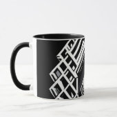 Monochromatische trappen: Obelisk van contrasten Mok (Links)