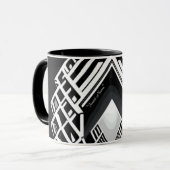 Monochromatische trappen: Obelisk van contrasten Mok (Voorkant links)