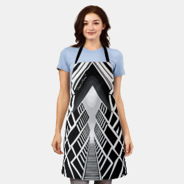 Monochromatische trappen: Obelisk van contrasten Schort