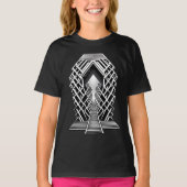 Monochromatische trappen: Obelisk van contrasten T-shirt (Voorkant)