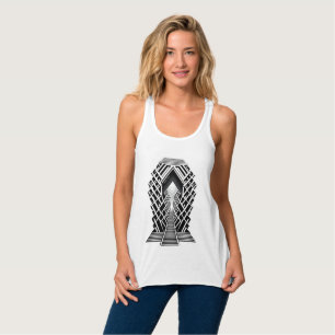 Monochromatische trappen: Obelisk van contrasten Tanktop