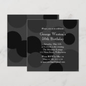 Monochromatische uitnodiging voor geboorte (Voorkant / Achterkant)