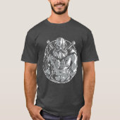Monochromatische Viking Warrior T-shirt (Voorkant)