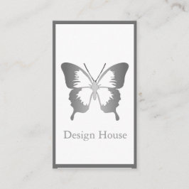 monochromatische vlinder visitekaartje