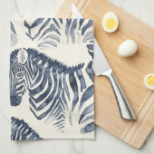 monochromatische Waterverf zebra's Theedoek (Quarter Fold)
