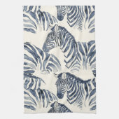 monochromatische Waterverf zebra's Theedoek (Verticaal)