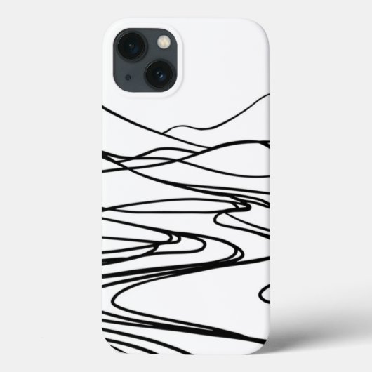 Monochromatische zen rust iPhone cover (Achterkant)