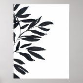 Monochromatische zwart-wit japandi print (Voorkant)