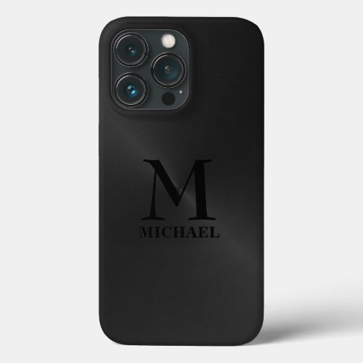 Monochromatische zwarte achtergrond Case-Mate iPhone case (Achterkant)