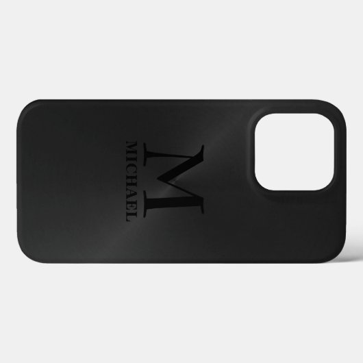 Monochromatische zwarte achtergrond Case-Mate iPhone case (Achterkant (horizontaal))