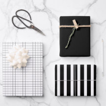Monochrome aangepaste cadeauverpakking papieren ve