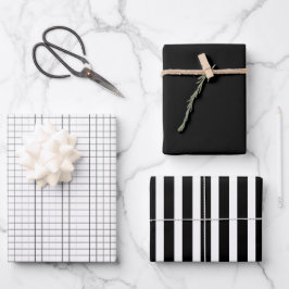 Monochrome aangepaste cadeauverpakking papieren ve inpakpapier vel