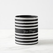 Monochrome aangepaste monogram Mok koffiekopje (Midden)
