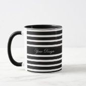 Monochrome aangepaste monogram Mok koffiekopje (Links)
