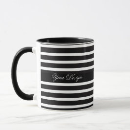 Monochrome aangepaste monogram Mok koffiekopje