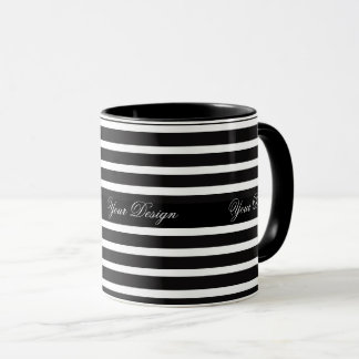 Monochrome aangepaste monogram Mok koffiekopje