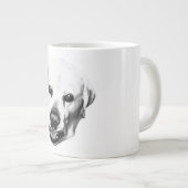 Monochrome aanwezigheid grote koffiekop (Voorkant rechts)