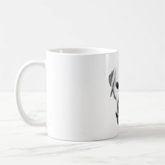 Monochrome aanwezigheid koffiemok (Links)