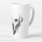 Monochrome aanwezigheid latte mok (Rechterhoek)