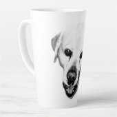 Monochrome aanwezigheid latte mok (Linkerhoek)