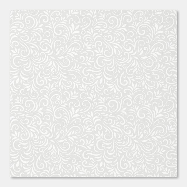 Monochrome abstracte bloemenachtergrond behang (Voorkant)