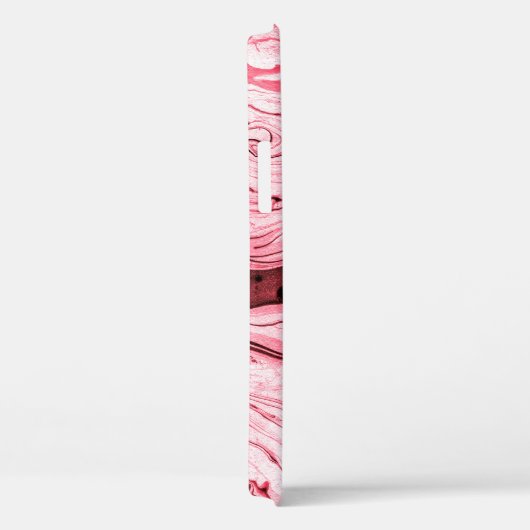 Monochrome Abstracte waterborstel, Red Futuristi Case-Mate iPhone Case (Achterkant / Rechts)