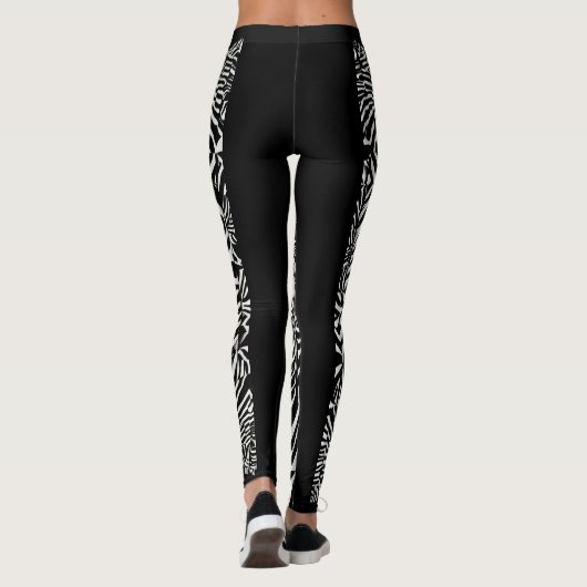 Monochrome afbeelding leggings (Achterkant)