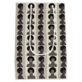 Monochrome Afrofuturist Queens Medium Cadeauzakje (Achterkant)