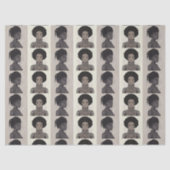 Monochrome Afrofuturist Queens Tissuepapier (Voorkant)