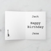 Monochrome akoestische gitaarmuziekinstrumenten kaart (Binnen)