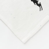 Monochrome alpiene kiers Skiing Illustratie Fleece Deken (Hoek)