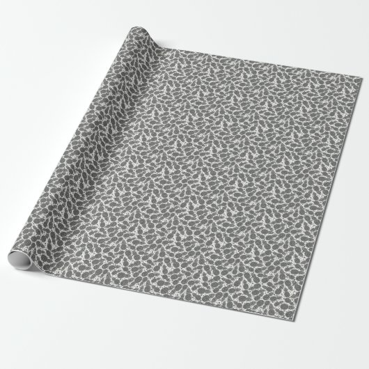 Monochrome anananassen cadeaupapier (Uitgerold)