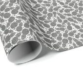 Monochrome anananassen cadeaupapier (Rol Hoek)