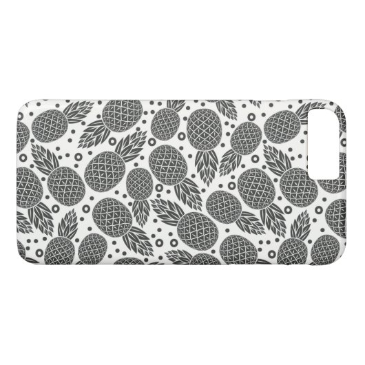 Monochrome anananassen Case-Mate iPhone case (Achterkant (Horizontaal))